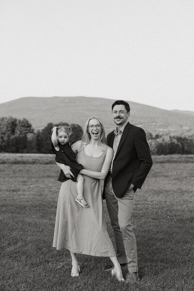 Jessica’s family walking in Vermont